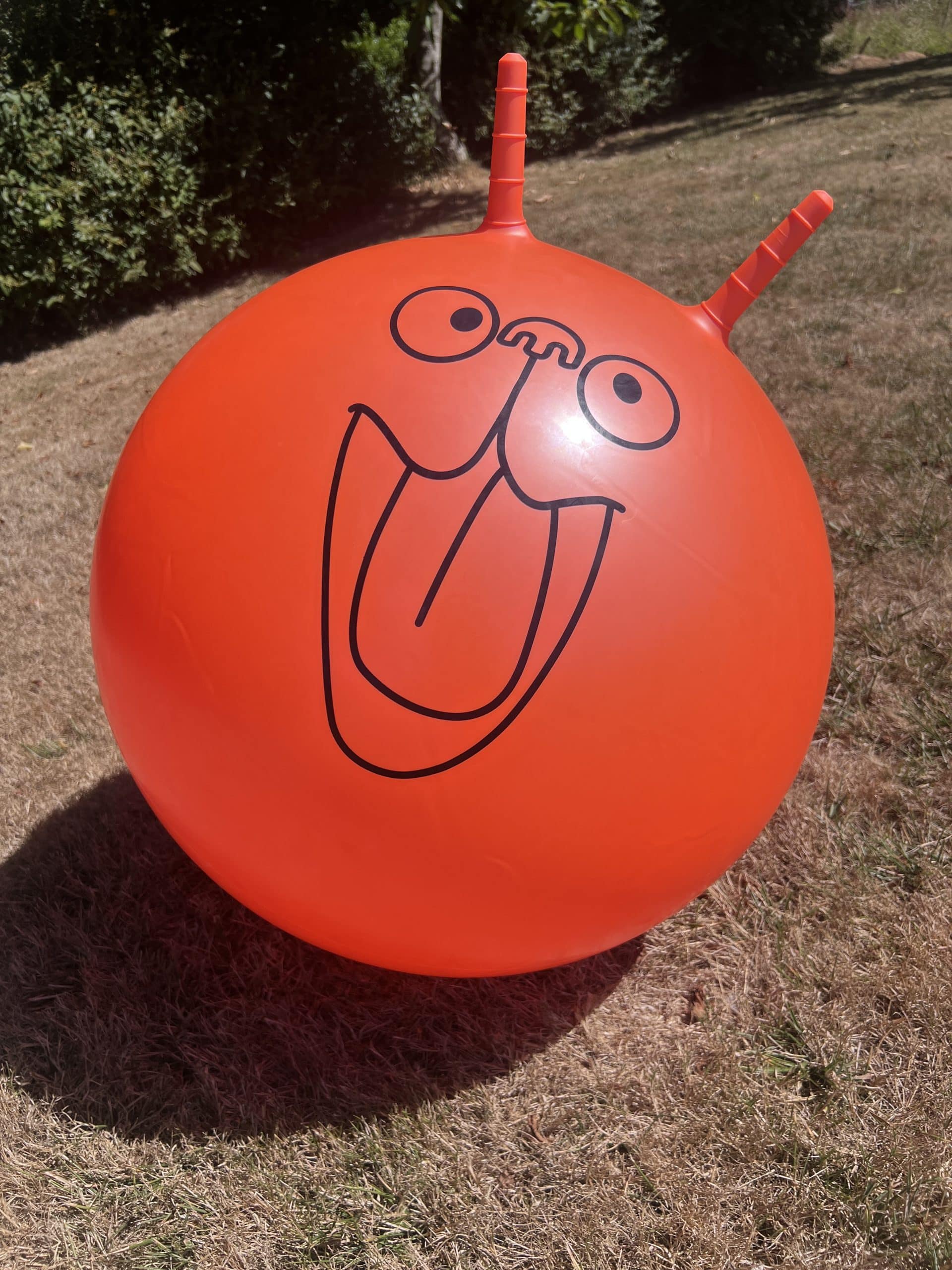ballon orange avec deux poignées
